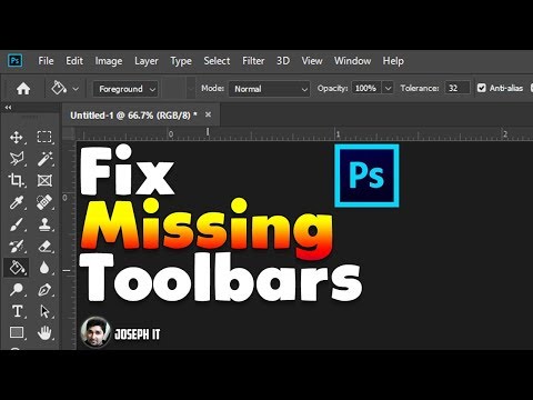 How do I find tools in Photoshop?