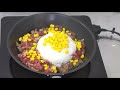 【簡単おいしい】フライパンだけでペッパーランチ風ペッパーライスの作り方（beef pepper rice recipe）