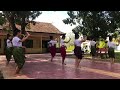 របាំនារីជាជួរ neary chea chour dance សម្តែងដោយសិស្សរបាំវិទ្យាល័យហ៊ុនសែនស្វាយជ្រំ