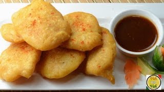 Potato Fritters - Aloo Bajji Pakora  - By Vahchef @ vahrehvah.com