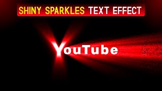 Shiny sparkles text effect | kinemaster editing tutorial