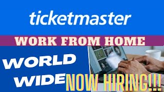 TICKETMASTER IS HIRING NOW | Work From Home Job  ❤️ #workfromhome