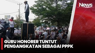 Unjuk Rasa Ribuan Guru Honorer, Massa Tuntut Pengangkatan PPPK di Indramayu - iNews Room 15/01