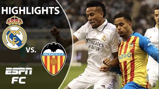 🚨 ONTO THE FINAL!🚨 Real Madrid vs. Valencia | Spanish SuperCup Highlights | ESPN FC