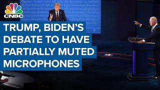 President Donald Trump, Joe Biden's final debate has a new rule—microphones can be muted