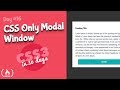 Modal Window: CSS Tutorial (Day 16 of CSS3 in 30 Days)