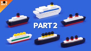 Lego Ships Mini Vehicles - Part 2 (Tutorial)