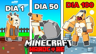 Eu sobrevivi 100 DIAS como uma CABRA no Minecraft HARDCORE!