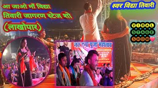 आ जाओ माँ विद्या तिवारी धमाकेदार  जागरण स्टेज शो (लाखोपार ) #viral_Stage_show