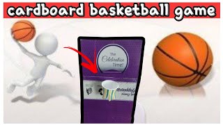 how to make basketball 🏀 game 🔥 with cardboard|| NBA basketball || simple and easy DIY