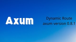 Axum | Dynamic Route with axum version 0.8.1 | Rust | Tutorial 05.5