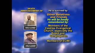 Charles Alexander ~ Long Obituary