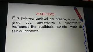 Adjetivo- 7 ano