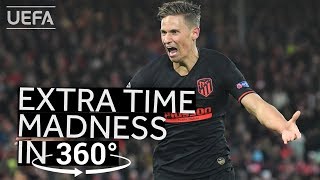 Relive ATLÉTICO extra time COMEBACK at ANFIELD in 360°!!