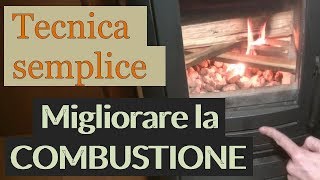 Migliorare combustione e resa della stufa a legna (1/2 - Pietra Lavica)