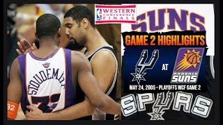 2005 Playoffs WCF Game 2 Highlights - San Antonio Spurs at Phoenix Suns