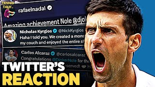 Twitter Reacts to Djokovic Australian Open Victory | Tennis Talk News
