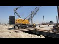 barge crawler crane loading 75 ton