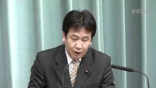 枝野官房長官会見 ２０キロ避難指示の住民「一時帰宅、検討」