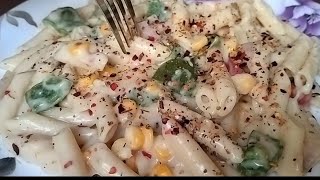 White Sauce Pasta Recipe | Creamy And Cheesy White Sauce Pasta | Restaurant Style Pasta |Easy Pasta