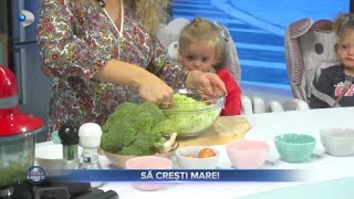 Sa cresti mare! - Alina Laufer gateste CHIFTELUTE CU BROCOLLI LA CUPTOR, impreuna cu gemenii ei!