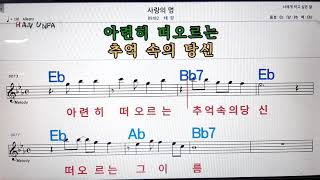 사랑의 멍/태랑💋노래방, 가라오케,코드 큰 악보, 반주, 가사, , 💖Karaoke, Sheet Music, Chord, MR