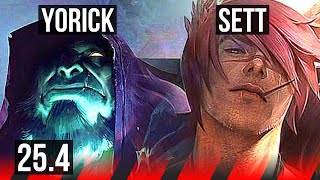 YORICK vs SETT (TOP) | 500+ games | KR Diamond | 25.4