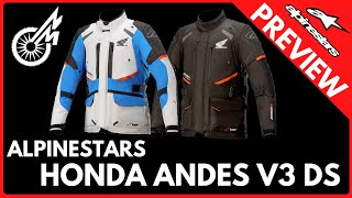 PREVIEW // ALPINESTARS HONDA ANDES V3 DRYSTAR