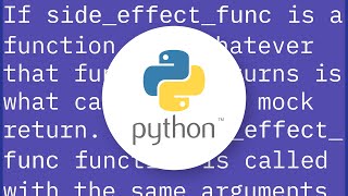 Mocking python function based on input arguments
