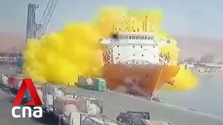 Chlorine gas leak at Jordan port kills 12, injures hundreds