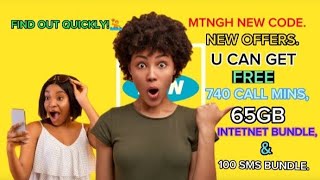 Get Unlimited Free Data Bundle,Call Mins&SMS bundle With Same Code#MtnGh Code#mtnGh internet 2023.