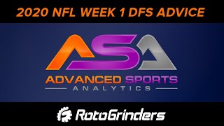 2020 DRAFTKINGS AND FANDUEL NFL DFS PICKS WEEK 1 | ADVANCED SPORTS ANALYTICS SHOW