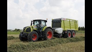 Test drive : Claas axion 800 et Claas Cargos ICT