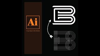 B Logo design in Adobe Illustrator cc| Adobe Illustrator |short Illustrator Tutorial