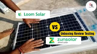 Loom Mono 50w vs ZunSolar Poly 50w Solar Unboxing Review #Loomsolar #zunsolar #50wsolar