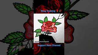 Rose Drawing Easy | How to Draw Rose step by step || flowers drawing