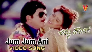 Jum Jum Ani  Video Song | Amma Donga  | Krishna | Soundarya | Aamani | Indraja | V9 Videos