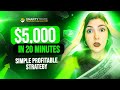 PROFIT $5,000 IN 20 MIN 😱🚀 Simple Trading Strategy on SmartyTrade 🔴 Bollinger Bands for beginners