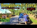 Bangalore to Coorg Road Trip|Camp Nishani Budget Homestay|Mysore expressway|Golden Temple|Karaj vlog