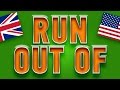 Phrasal verb run out of with examples.  2000 phrasal verbs in English Lesson 14