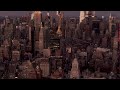 aerial view capturing midtown manhattan skyline glittering skyscrapers like metropolitan life