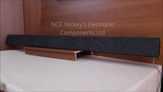 LED SCROLLING DISPLAY (224 x 16cm) by Nickey's Electronics