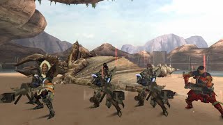 MHFU - Hunter's Funeral (3x HBG Heroics, 1x Para LBG) slow run example