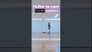 #Fallin' in Love Line Dance Count #초급라인댄스 배우기 #지아라인댄스