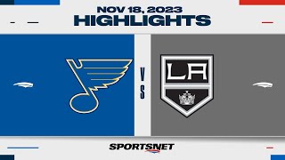 NHL Highlights | Blues vs. Kings - November 18, 2023