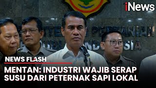 Tegas! Mentan Amran Bakal Wajibkan Industri Serap Susu Peternak Lokal