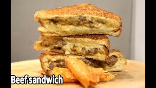 10 Min Beef Sandwich - মাত্র ১০ মিনিটে তৈরি করুন বীফ স্যান্ডউইচ |  Bangladeshi Snacks Recipe.