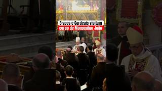 Bishops and Cardinals visit the body of Monsignor Joao Clá Dias, Heralds of the Gospel #joaocladias