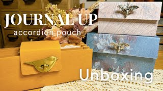 【haul】Journal-up さんのアコーディオンポーチ開封＆収納 /accordion pouch unboxing video 🌷