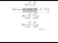 calculus help find the limits lim x→5 ⁡ √x √5 x 5 techniques solved